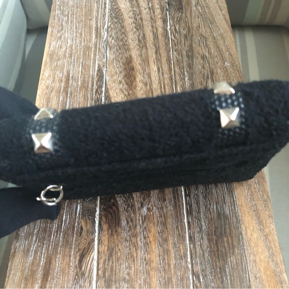 Vintage Claire’s Rockstud Embellished Black Trifold Wallet with Bear - Picture 6 of 13